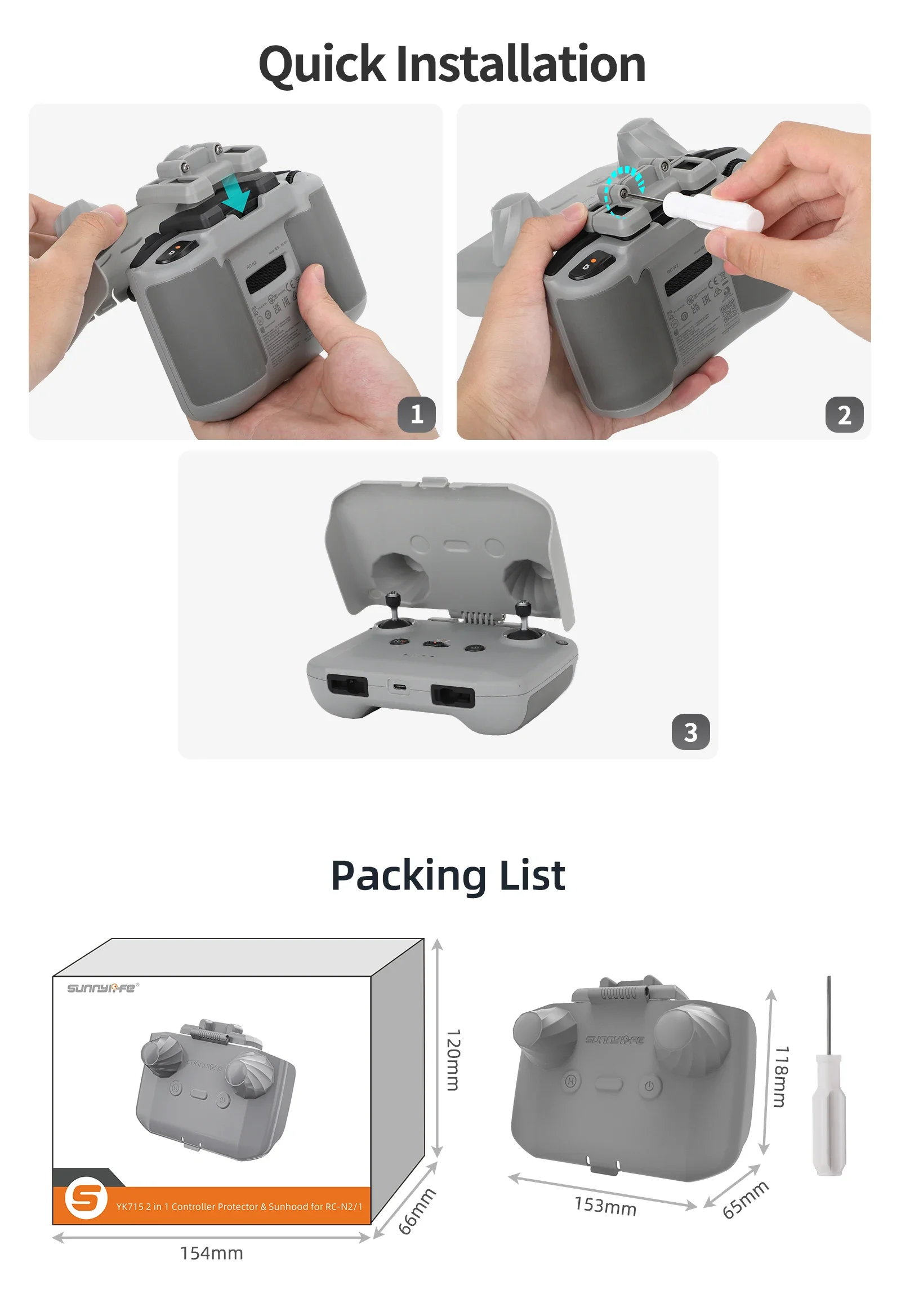 Protecteur de contrôleur 2 en  - Drone Joystick Cover avis et prix