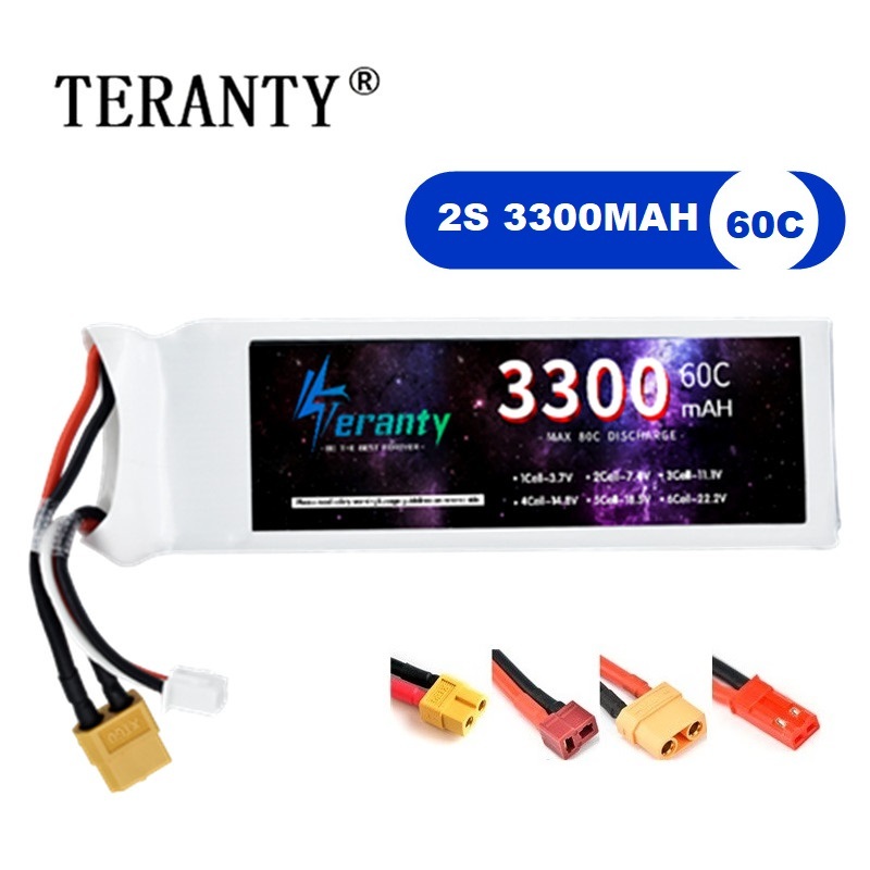 Batterie LiPo 2s 7.4V 3300mAh  - Drone Battery Adapter avis et prix